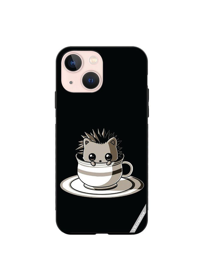 VR CREATIVE Protective Case Cover For Apple iPhone 13 mini Cat In A Cup Design Multicolour - Image 1