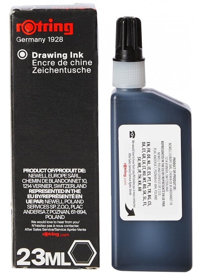 Rotring Isograph Technical Drawing Pen, Liquid Ink, 23 Ml, Black - Image 4