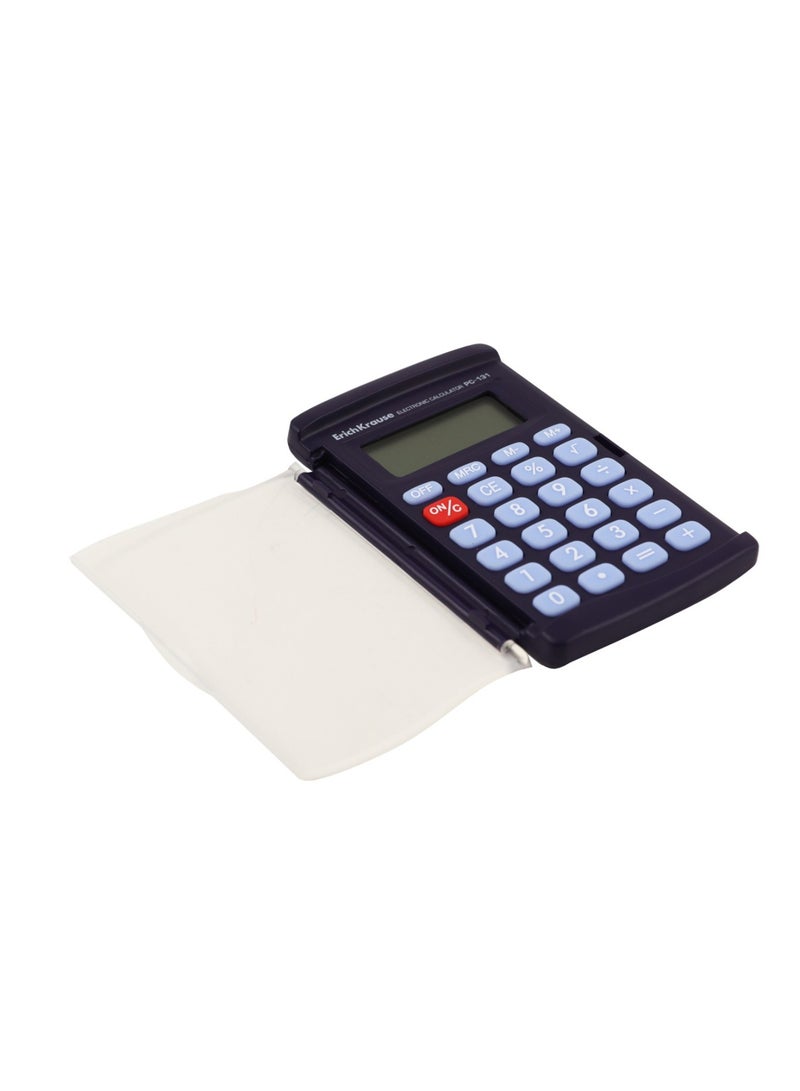 ErichKrause 8-Digit Pocket Size Calculator With Plastic Cover Blue Body - Image 4