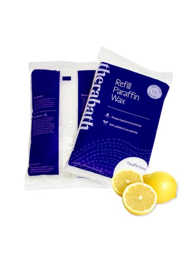 Therabath Paraffin Wax Refill Thermotherapy Use to Relieve Arthritis Discomfort Stiff Muscles Dry Skin For Hands Feet Body Deeply Hydrates Made in USA 6 lb Fresh Squeezed Lemon - Image 1