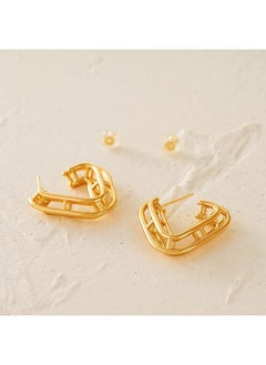 Mevecco Women Huggie Hoop Earrings Gold Ear Stud Cuff 14K Gold Filled Small Boho Beach Simple Delicate Handmade Hypoallergenic Jewelry Gift  - Image 5