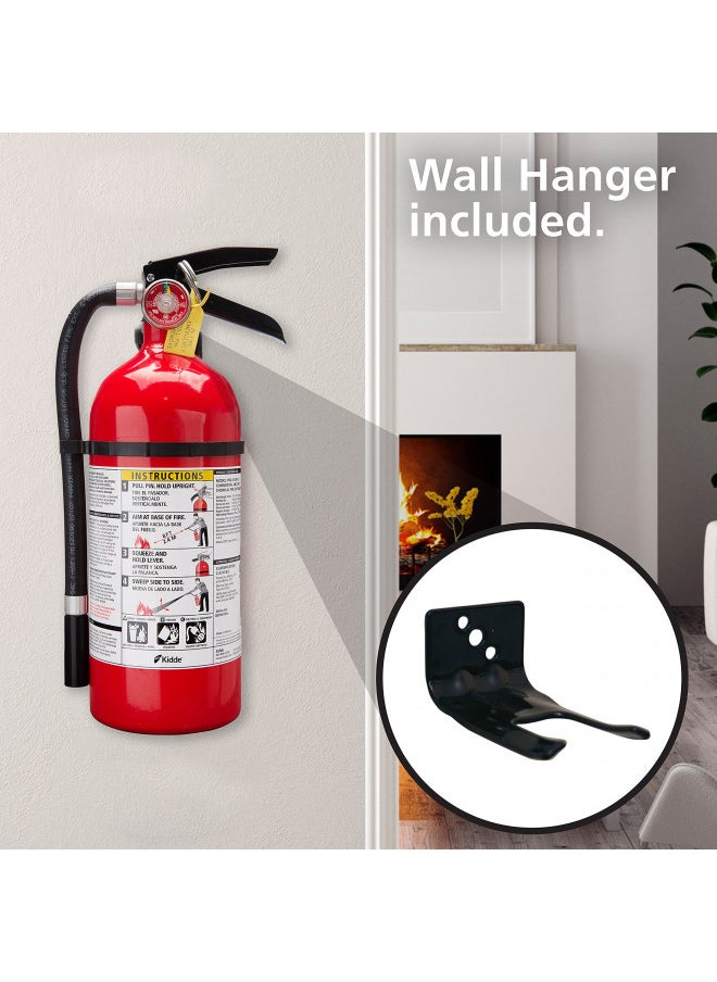 Kidde Kidde Pro 210 2A:10-B:C Fire Extinguisher, Rechargeable, Multi-Purpose for Home & Office, 4 lbs., Mounting Bracket Included , Red, 2 Pack  - Image 4