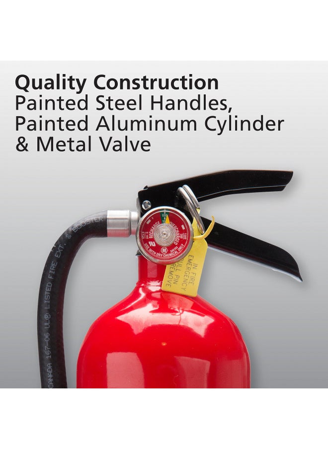 Kidde Kidde Pro 210 2A:10-B:C Fire Extinguisher, Rechargeable, Multi-Purpose for Home & Office, 4 lbs., Mounting Bracket Included , Red, 2 Pack  - Image 3