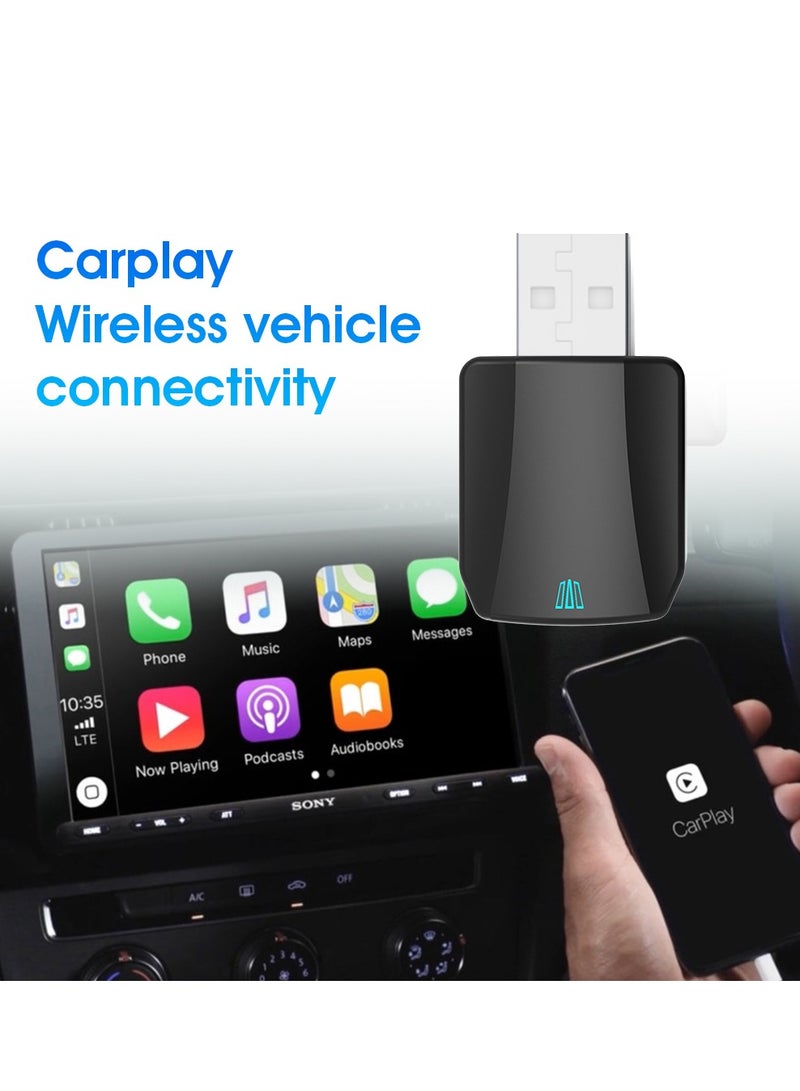 MOTMOOK Wireless Carplay Adapter, Convert Wired to Wireless Car Play & Android Auto 2-in-1 Adapter for Apple iPhone & Android Phone, Plug & Play, Auto Connect, No Delay, with USB C, for iOS 10+ Android 11+ - Image 5