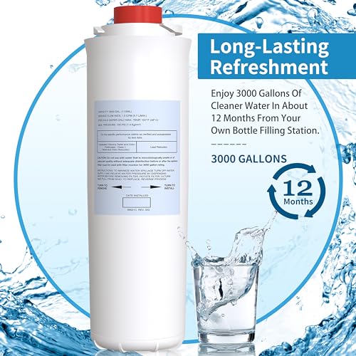 KrohneTec 51300C Replacement Filter Compatible with Elkay ezH2O EWF3000 (No Chip - 3 Pack) - Image 3