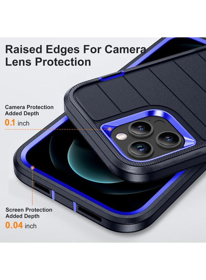 زبون جراب لهاتف iPhone 12 Pro Max Defender Gen2 مصنوع من مادة البولي كربونات المتينة + جراب هاتف من السيليكون مع حامل - Image 5