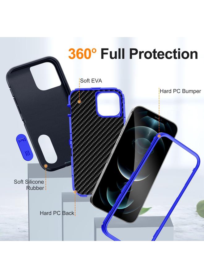 زبون جراب لهاتف iPhone 12 Pro Max Defender Gen2 مصنوع من مادة البولي كربونات المتينة + جراب هاتف من السيليكون مع حامل - Image 4