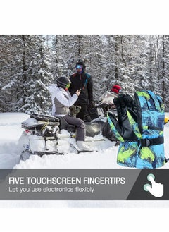 SYOSI Snow Ski Gloves Waterproof, KASTWAVE Windproof Winter Thermal Outdoor Warm Mittens Touch Screen Gloves, Full-Finger Mittens Cold Weather Hand for Skiing Driving Running Motorcycle Cycli Men Women(L)  - Image 5