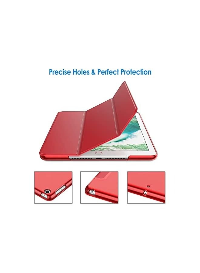 Jetech Case for iPad (9.7-Inch, 2018/2017 Model, 6th/5th Generation), Smart Cover Auto Wake/Sleep (Red) - Image 2