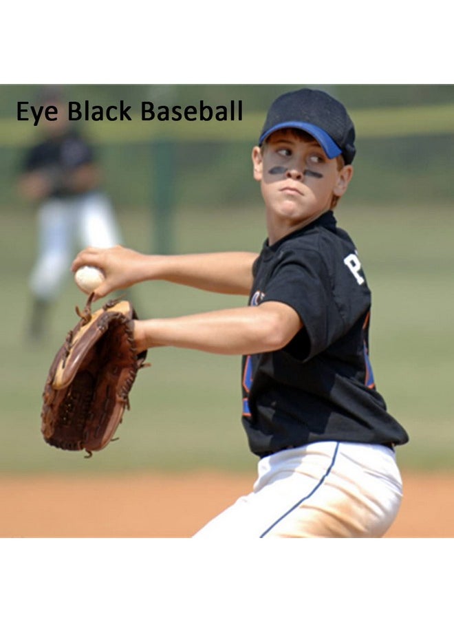 Mysense - Eye Black Stick Cream Eyeblack Tube For Sports Eye Black Football / Baseball / Softball / Lacrosse Halloween Costume Cosplay Parties Face Paint Makeup Stick 6Pcs - Image 1