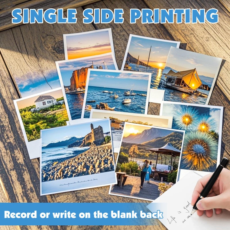 NUITPY 300 Sheets Glossy Photo Paper, 8.5in x 11in Inkjet Photo Printer Paper, Picture Paper for Photos, Calendars, Brochures, Cards, Menus(200gsm / 54lb) - Image 4