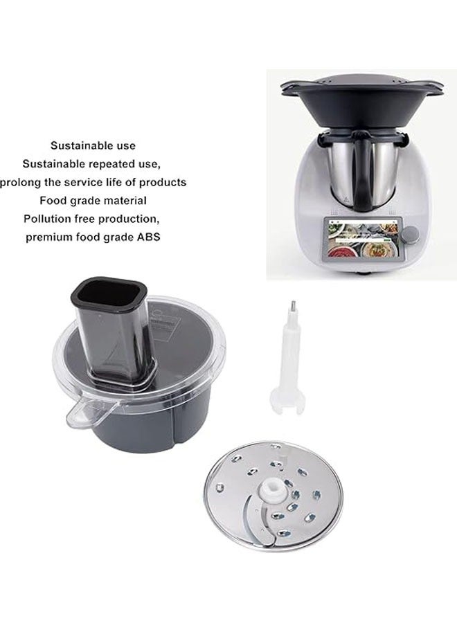 Multi-Purpose Food Handler, Container Cutting Kit for Vorwerk Thermomix TM5 6 Blender Slicing Tray Accessory  - Image 2