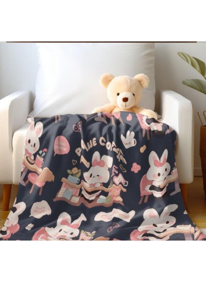 general Flannel thin blanket (warm and comfortable, suitable for sleep, gaming, dust removal and sandproof) 150cm*200cm - 410 - Image 3