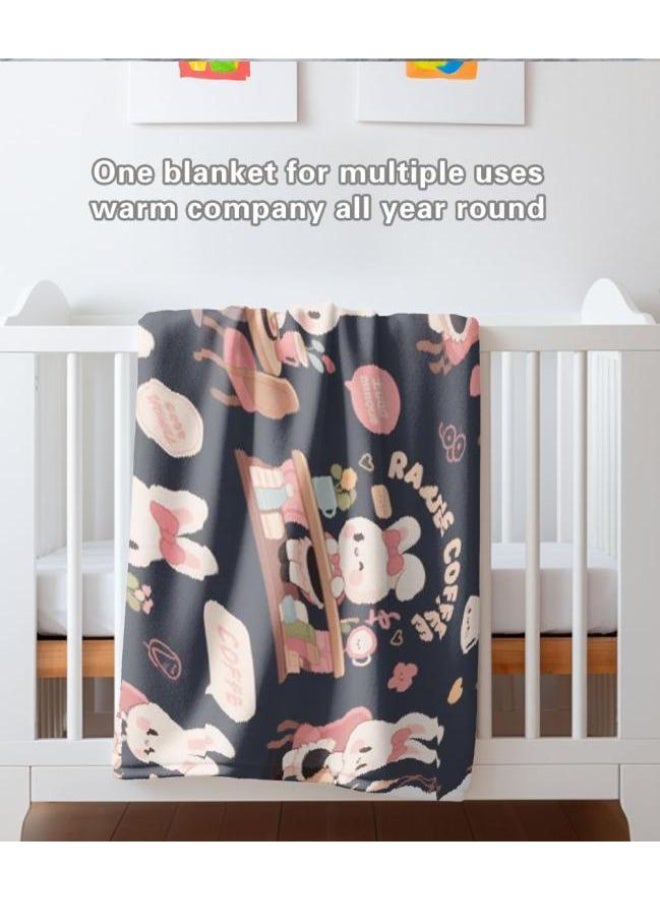 general Flannel thin blanket (warm and comfortable, suitable for sleep, gaming, dust removal and sandproof) 150cm*200cm - 410 - Image 4