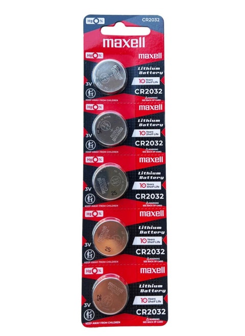 5-pcs Maxell Lithium Battery CR2032