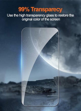 [4 عبوات] واقي شاشة لهاتف آيفون 16 بلس (6.7 بوصة)، زجاج مقسّى مع إطار محاذاة التثبيت، مناسب للحالة، شفاف عالي الدقة - view 2