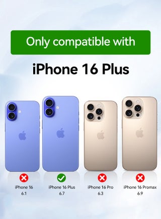 [4 عبوات] واقي شاشة لهاتف آيفون 16 بلس (6.7 بوصة)، زجاج مقسّى مع إطار محاذاة التثبيت، مناسب للحالة، شفاف عالي الدقة - view 5