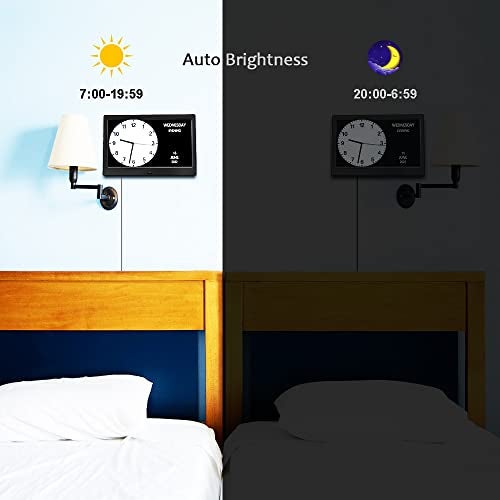 AINFTIME DST Clock with Day and Date for Elderly-3 Display Digital Calendar Alarm Day Dementia Alzheimers Clock with Extra Large Display (10.1in Black) - Image 4