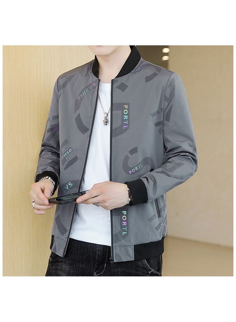 Large Size Fashionable Men's Printed Casual Men's Jacket  - Image 1
