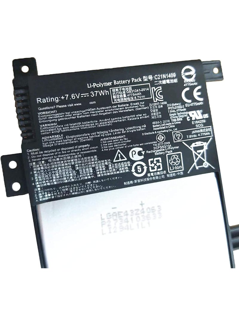 Terabyte REPLACEMENT 7.6V 37Wh C21N1409 Laptop Battery Compatible for  V455 V455L V455LB VM400C VM410L VM490 VM490L VM490LN VM490LN4510 Tablet Series - Image 2