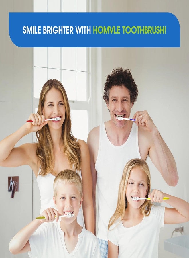 Homvle 48 Packs Disposable Toothbrushes with Toothpaste, Individually Wrapped Travel Toothbrush and Toothpaste Buld for Travel Size Toiletries, OCC, Airbnb, Dentist, Office/4 Colorful - Image 5