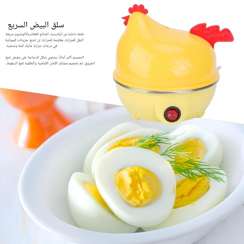 FAST EGG POOKER - Simplify your morning with our efficient egg cooker which includes a measuring cup for precise water control, allowing you to achieve your desired egg doneness effortlessly. - Image 4