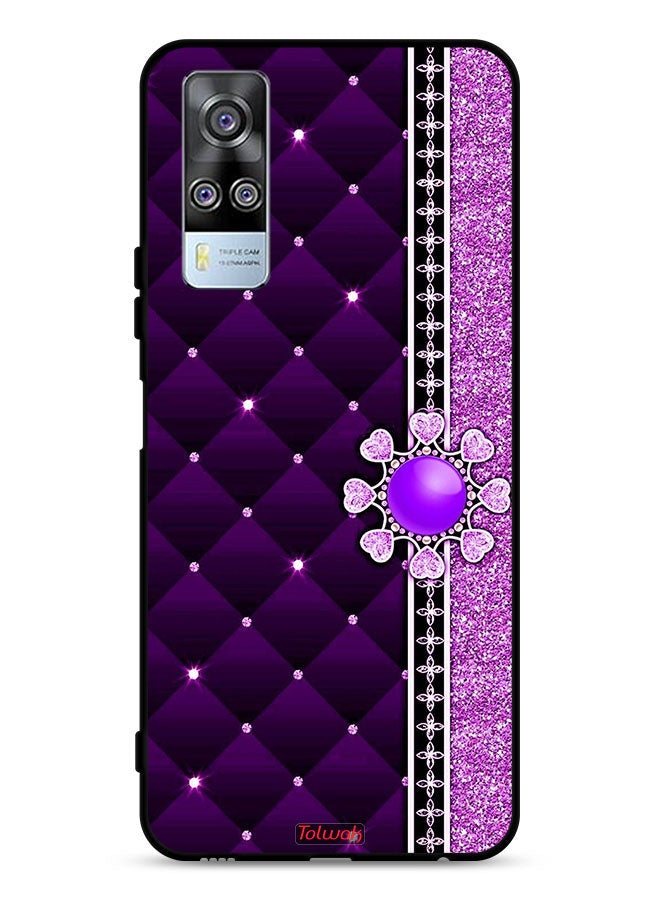 Tolwak vivo Y51 2020 Protective Case Cover Glitter Hearts - Image 1