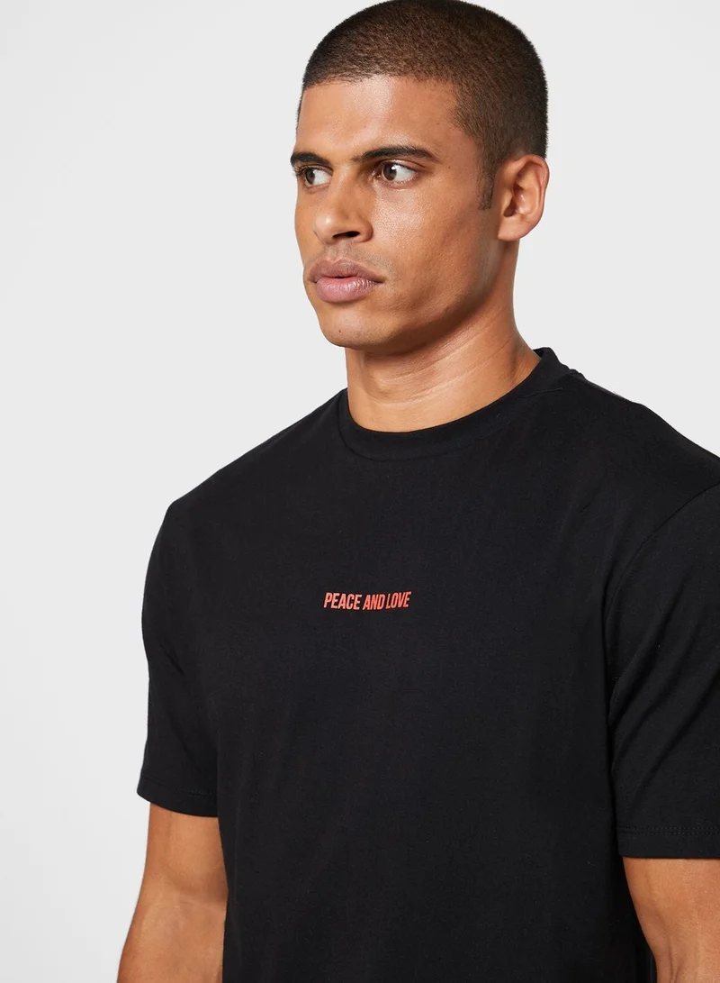 Seventy Five  Peace and Love T-Shirt for Men | Best Price UAE