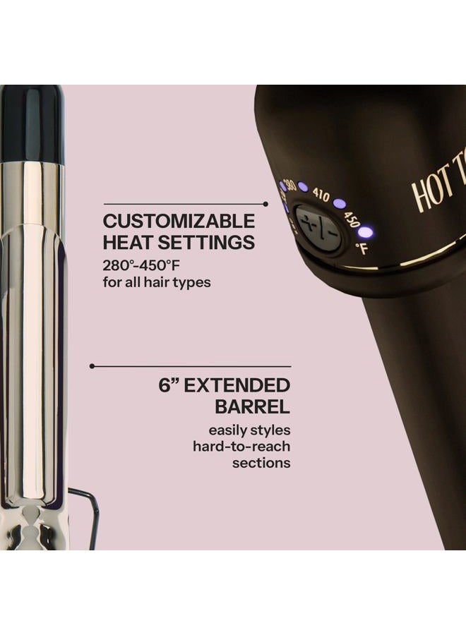 Hot Tools 24K Gold Professional 2" Extended Barrel Curling Iron with Clamp for Loose Curls - 24K Gold Technology for Long-Lasting Results & Longer Barrel for Easy Styling - Image 4