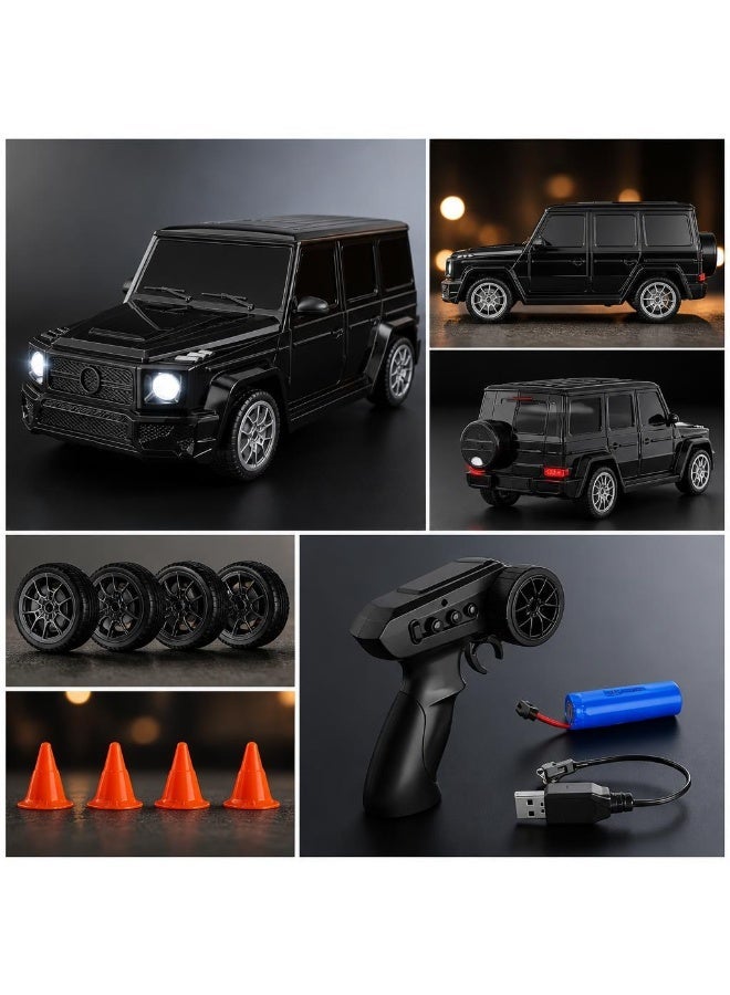 HOBB 1:24 Scale G Wagon Model RC Drifting Car – 20 km/h High-Speed Remote Control Vehicle with 2.4GHz Wireless Controller and USB Rechargeable Battery - Image 4