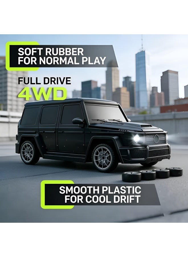 HOBB 1:24 Scale G Wagon Model RC Drifting Car – 20 km/h High-Speed Remote Control Vehicle with 2.4GHz Wireless Controller and USB Rechargeable Battery - Image 2