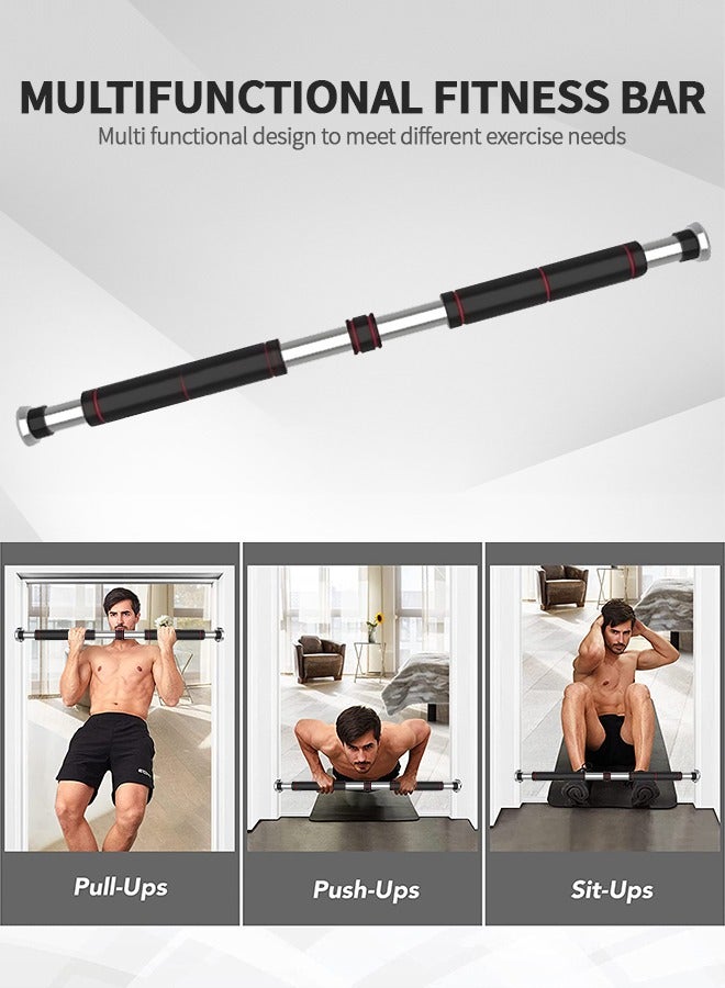 GROIC Pull Up Bar Chin Up Bar, Adjustable 60~100 CM Door Horizontal Bars Exercise Home Workout Gym Training Workout Bar, Sport Fitness Equipments Doorway Chin Up Adjustable Length Bar - Image 5