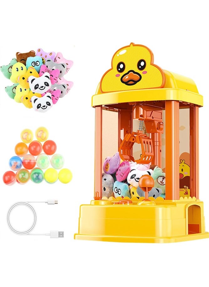 Mini Claw Machine Arcade Game with Adjustable Sounds and Countdown Timer