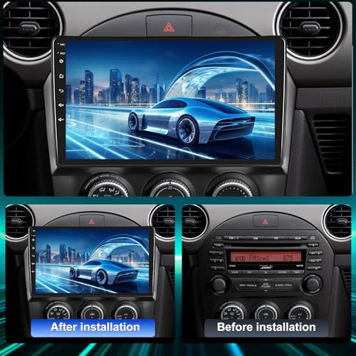 Alikali 9in Android 13 Car Stereo Radio for Mazda MX-5 2006-2021 w/GPS Navigation Support Wireless Carplay Android Auto Bluetooth FM/RDS WiFi/SWC/Mirror Link + Backup Camera 2+32G - Image 2