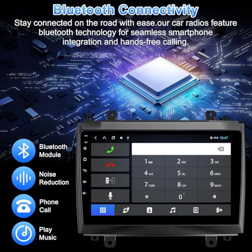 Alikali 9in Android 13 Car Stereo Radio for Mazda MX-5 2006-2021 w/GPS Navigation Support Wireless Carplay Android Auto Bluetooth FM/RDS WiFi/SWC/Mirror Link + Backup Camera 2+32G - Image 3