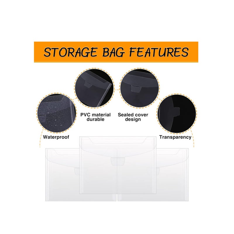 SOLARAE 20PCS Magnetic Sheets for Dies Storage, Stamp and Die Storage Bag and Rubber Magnetic Sheets, Die Storage Set for Storage Die Cutting、DIY Scrapbooking, Die Cut Storage for Card Making Supplies - Image 4