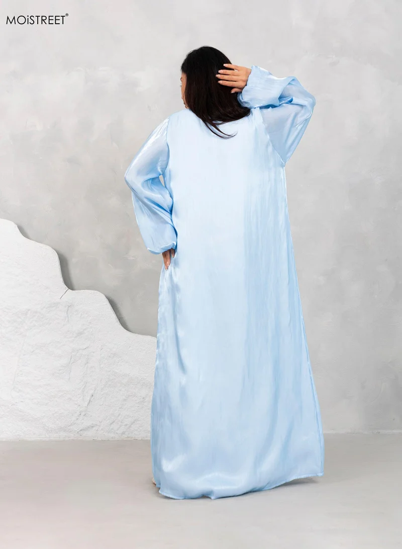 Moistreet  Balloon Sleeve Abaya Set for Women | Best Price UAE