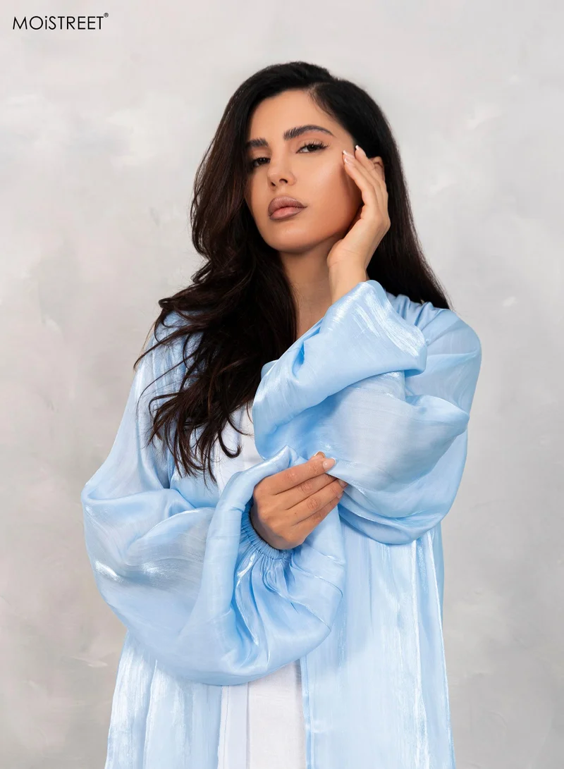 Moistreet  Balloon Sleeve Abaya Set for Women | Best Price UAE