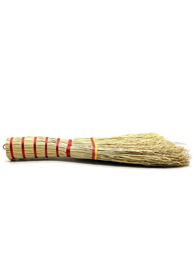 Bodundirect Corn Mini Whisk Broom Dust Brush Home Office Cleaning Tool 100% Handmade for Floor Cleaning Sweeping Outdoor Car Porch Debris Dust Dirt Driveways Sidewalks Halloween (Red Knot) - Image 4