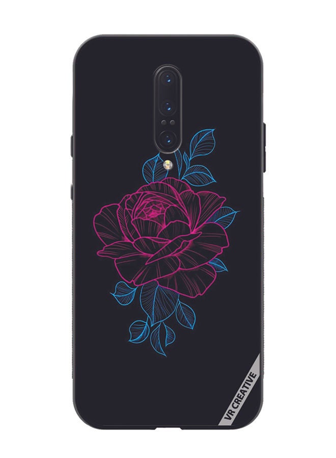 Protective Case Cover For OnePlus 7 Pro Rose Design Multicolour