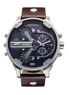 Cagarny Men's Water Resistant Leather Analog Watch 6820  - Image 1