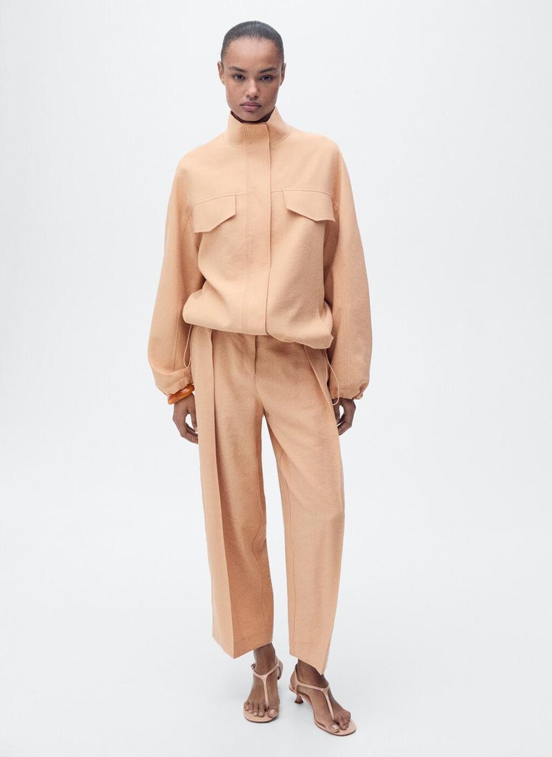 MANGO - Oversized Lyocell With Pockets Jacket - Image 1