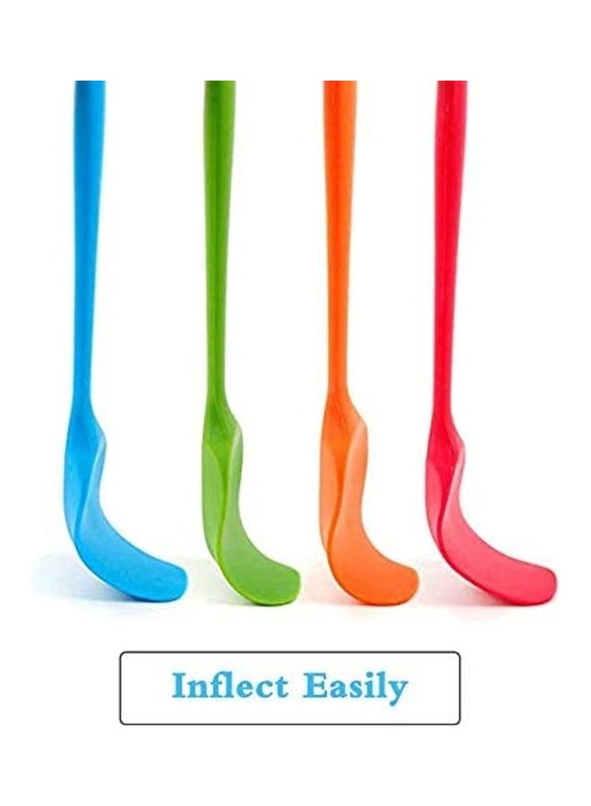 4-Piece Heat-Resistant Silicone Spatula Set Multicolour One Size - Image 3