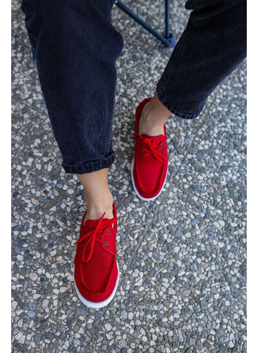 KnACK Seasonal Linen Shoes 008 Red  - Image 4