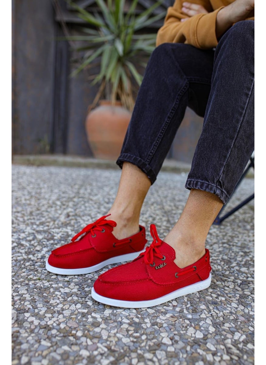 KnACK Seasonal Linen Shoes 008 Red  - Image 2