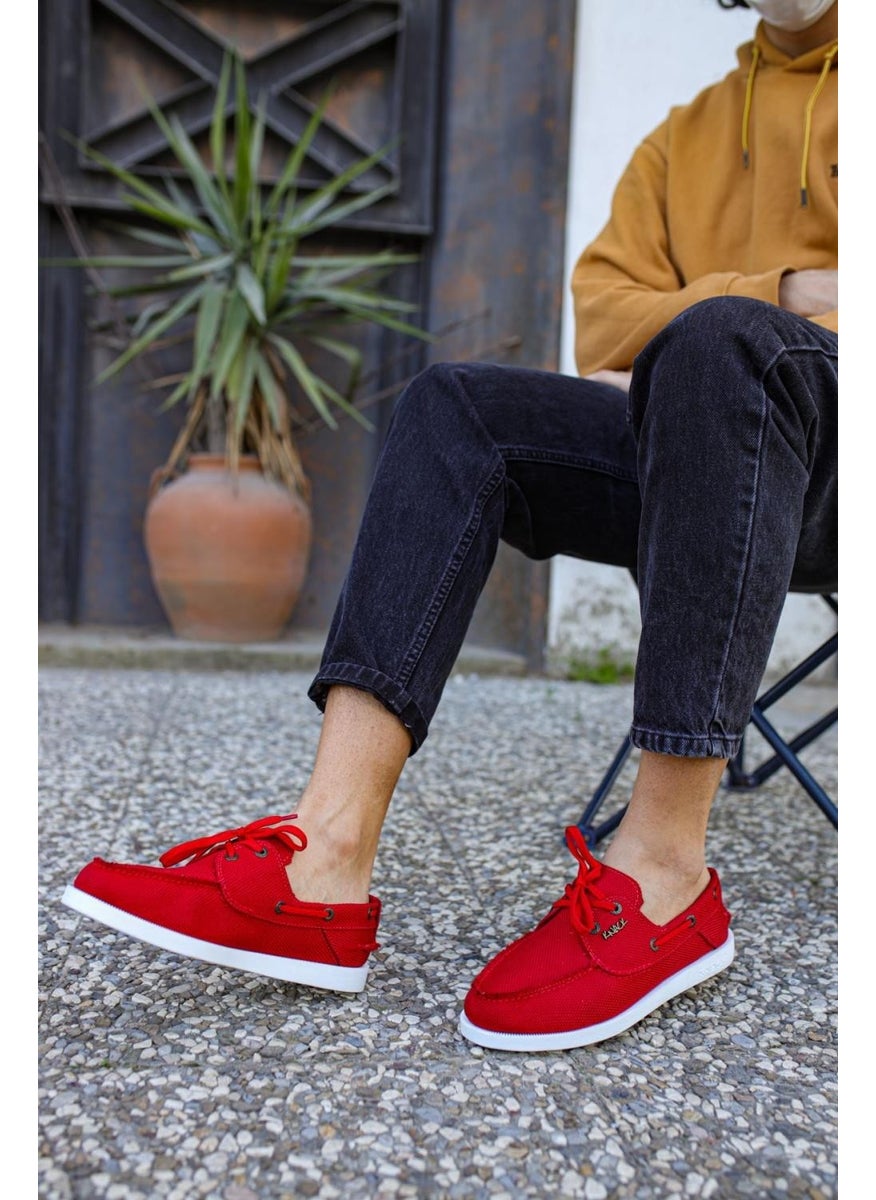 KnACK Seasonal Linen Shoes 008 Red  - Image 3