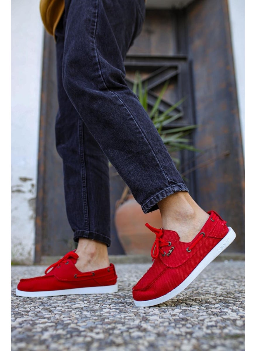 KnACK Seasonal Linen Shoes 008 Red  - Image 5