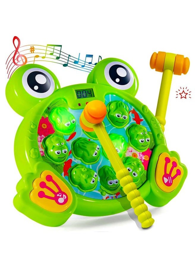 Play22 Whack A Frog Game - Interactive Whack A Frog Game for Toddler, Learning, Active, Early Developmental Toy, Fun Gift Boys and Girls, 2 Hammers Included - Original - Image 1