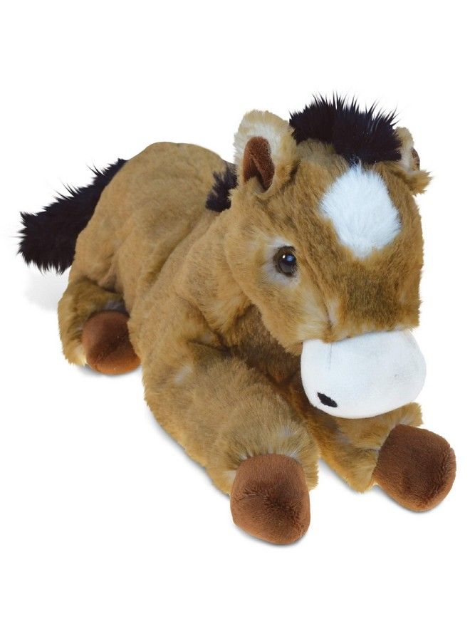 Puzzled Dollibu Lying Brown Horse Super Soft Stuffed Animal Cute Realistic Stuffed Animals For Girls. Boys And Adults Animal Gifts Kids Nursery Décor Cuddly Barn Plush Toys 10.5 Inches - Image 2