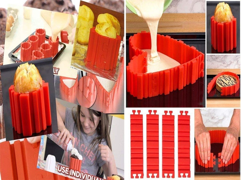 Wishbone Silicone Cake Mold Magic Bake Snake DIY Your Pastry Dessert with Any Pan Shape 4 PCS lot Nonstick Flexible Reusable Easy to Use and Wash